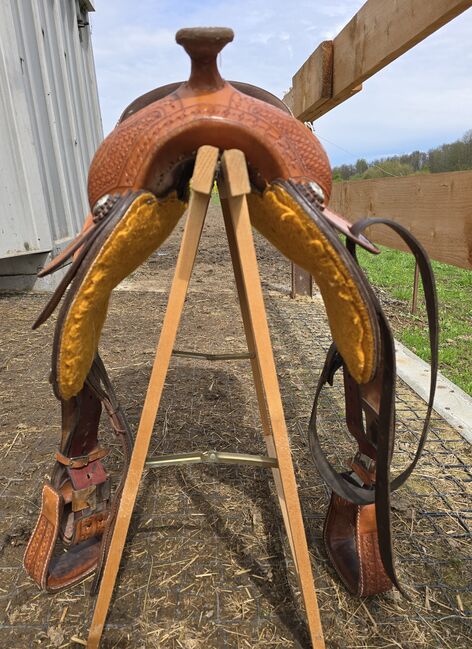 Western Sattel Reining Westernsattel Full Quarter, Gustom Germany  EE SADDLERY & TACK , Nicole Baumgärtel , Western Saddle, Ronneburg , Image 3