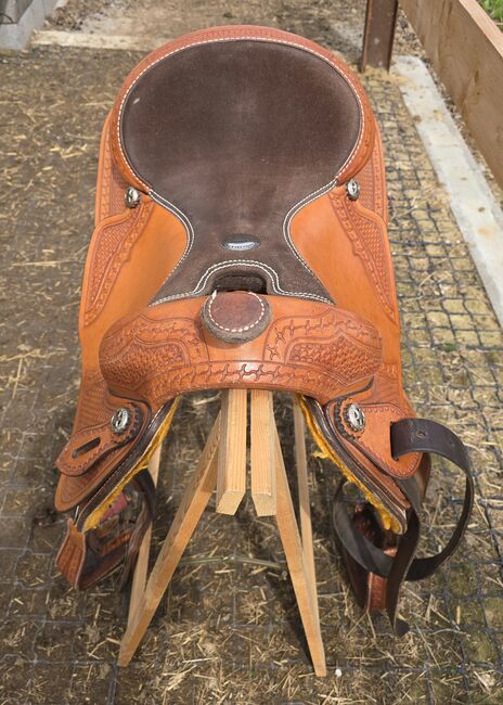 Western Sattel Reining Westernsattel Full Quarter, Gustom Germany  EE SADDLERY & TACK , Nicole Baumgärtel , Western Saddle, Ronneburg , Image 5