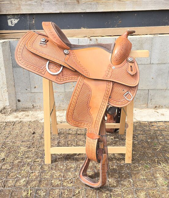 Western Sattel Reining Westernsattel Full Quarter, Gustom Germany  EE SADDLERY & TACK , Nicole Baumgärtel , Western Saddle, Ronneburg , Image 18