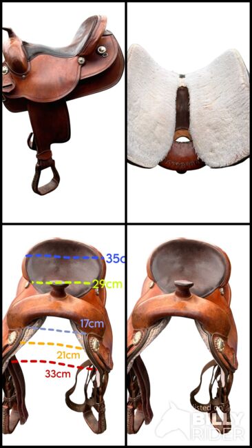 Westernsattel Roundskirt Montana, Montana Nr. 163, Anna-Lena , Western Saddle, Halblech, Image 9