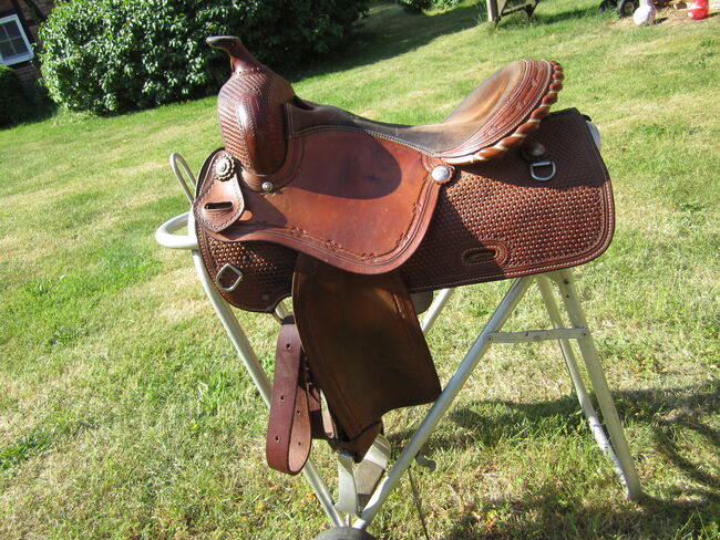 Westernsattel für breite Pferde zu verkaufen, EE Saddlery + Tack, Jutta Bunk, Western Saddle, Welle, Image 10