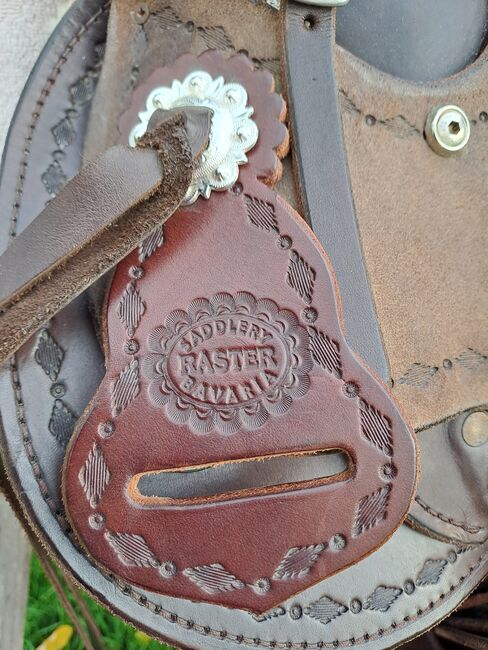 Westernsattel Wadesattel Einzelstück, Saddlery Raster Wadesattel, Maria Marx , Western Saddle, Bruckmühl, Image 20