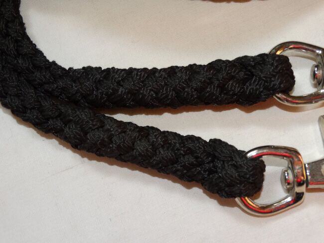 Westernzügel offen 2,45 m Schwarz Nylon mit Snaps Western Zügel mit Zügelsnaps, Anne, Sonstiges, Wahrenholz, Abbildung 3