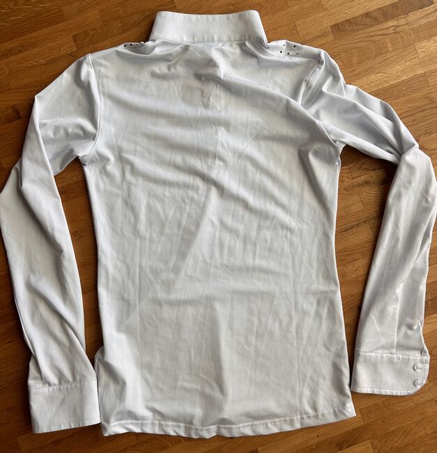 Weißes Langsarm-Reitshirt. Gr. 34 von QHP, QHP, Julia, Shirts & Tops, Friedrichsdorf, Image 3