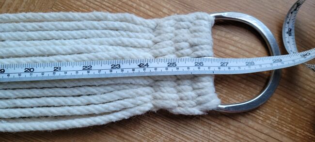 White Mohair Cinch Girth, Jacqueline, Girths & Cinches, Strathdon, Aberdeenshire, Image 5