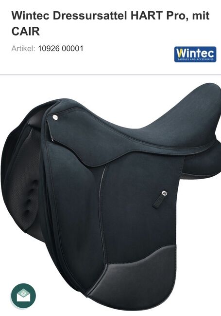 Wintec Dressursattel Hart Pro mit Cair, Wintec  Hart Pro mit Cair , Anna Peterek , Dressursattel, Hameln
