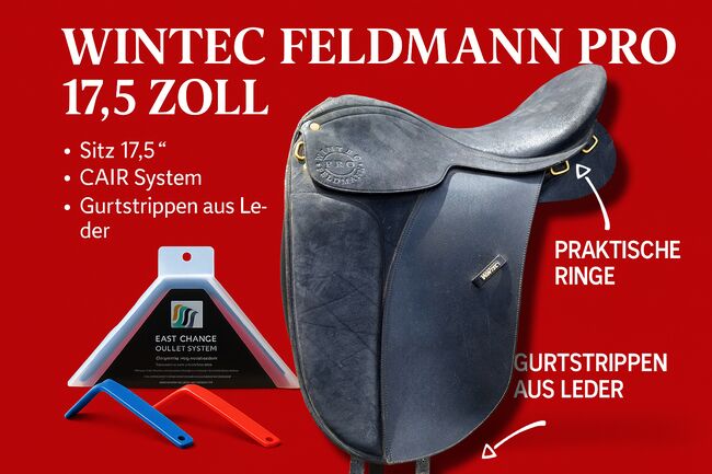 Wintec Pro Feldmann Sattel 17,5" – guter Zustand, Wintec Pro Feldmann, Ursula, Icelandic Saddle, Marloffstein