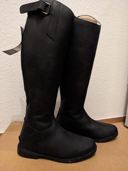 Winterlederreitstiefel Flex Country mit Lammfell - Neu -  Gr. 42, HKM Flex Country, Bettina, Riding Boots, Bad Mergentheim