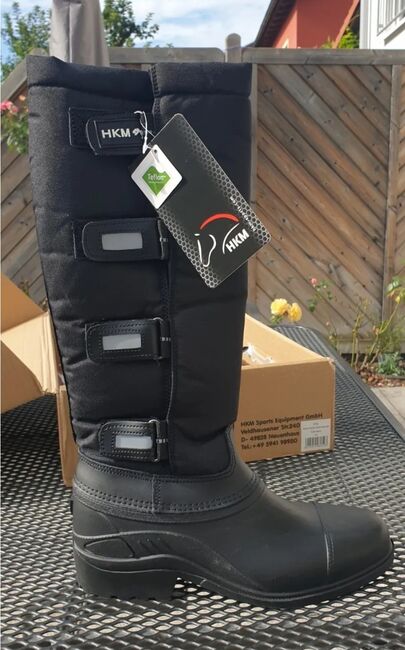 Winterreitstiefel HKM Thermoboots Robusta Gr. 40 schwarz - nagelneu!, HKM Robusta, Hilde, Riding Boots, Germering, Image 3