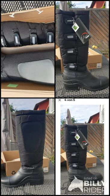 Winterreitstiefel HKM Thermoboots Robusta Gr. 40 schwarz - nagelneu!, HKM Robusta, Hilde, Riding Boots, Germering, Image 7