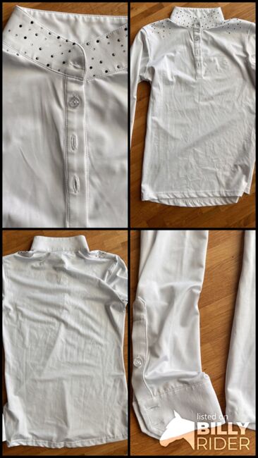 Weißes Langsarm-Reitshirt. Gr. 34 von QHP, QHP, Julia, Shirts & Tops, Friedrichsdorf, Image 5