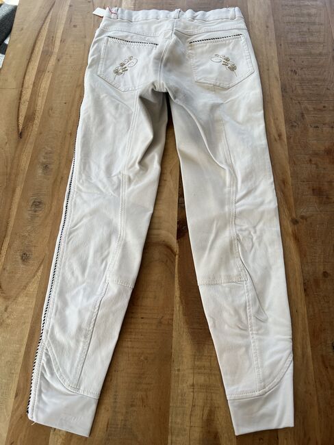 Weiße Turnierreithose USG Wildleder Vollbesatz, USG, Katja Ott, Breeches & Jodhpurs, Bernbeuren, Image 3