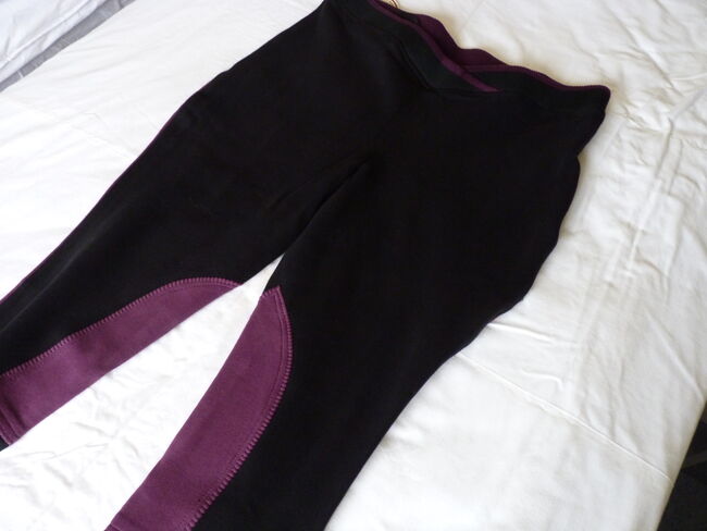 Women's Harry Hall Jennilee Jodhpurs - Black & Dark Purple - 34R -New With Tags, Harry Hall, Judith, Breeches & Jodhpurs, Isle of Lewis