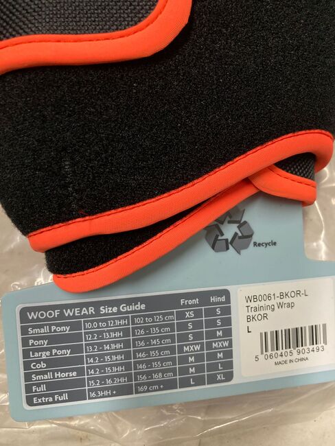 Woof Wear Fesselkopf Gamasche Neu Schwarz/Orange L, Woof Wear Training Wrap , Sascha, Gamaschen, Düsseldorf, Abbildung 4