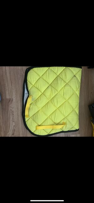 Yellow saddle pad pony size, Lauren Mills, Other Pads, Durham