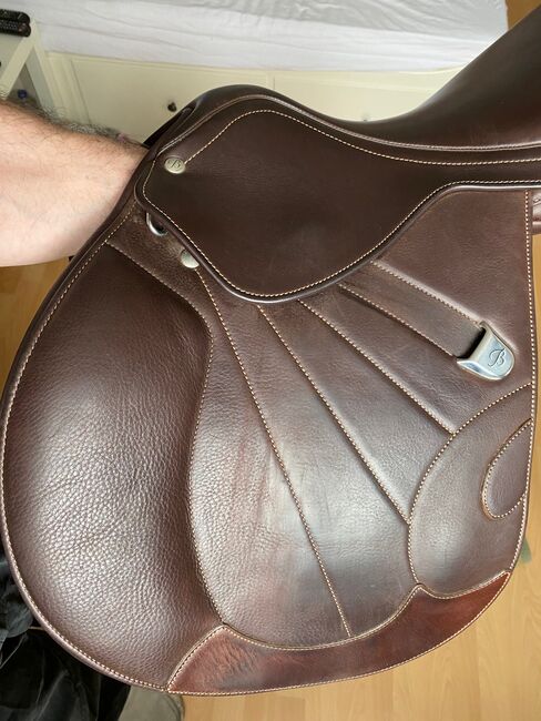 SATTEL BATES SPRINGSATTEL BRAUN 17 ZOLL, Bates Victrix, Helbig, Jumping Saddle, Oranienburg, Image 8