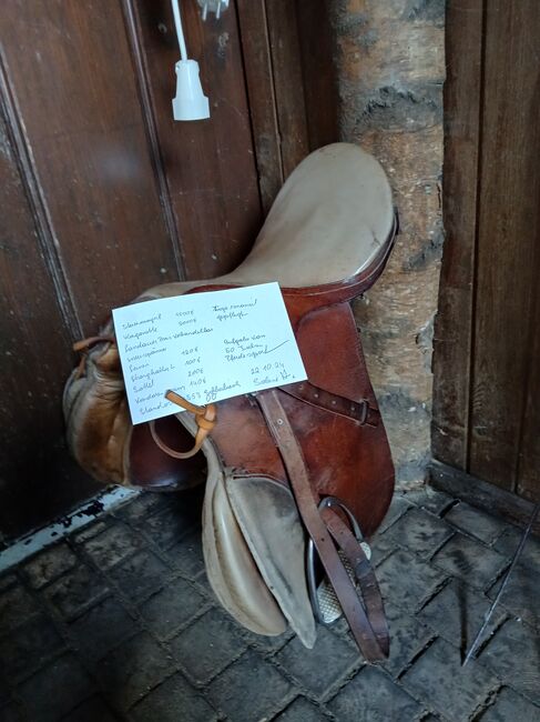 Sattel Zaumzeug Kandarenzaum Bockdecke Lederstiefel, Sabine, All Purpose Saddle, Schlierbach, Image 39