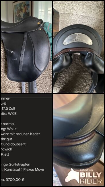 Sattel SOMMER ESPRIT DS 17,5 TOP, Sommer  Esprit, Micaela, Dressage Saddle, Tangstedt, Image 16