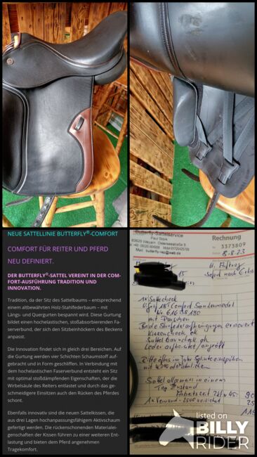 Sattel Butterfly Comfort Uta Gräf 18 T, Butterfly Comfort Sondermodell , Jessika, Dressage Saddle, Hamburg , Image 16