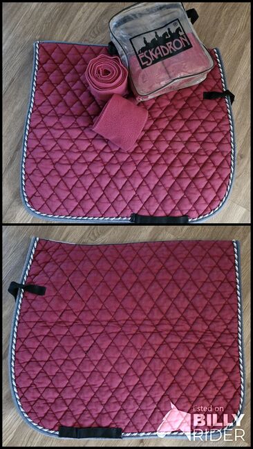 Schabracke Equest Fuchsia mit 4 Bandagen Eskadron, Equest Cotton, Maintz, Dressage Pads, Herne, Image 3
