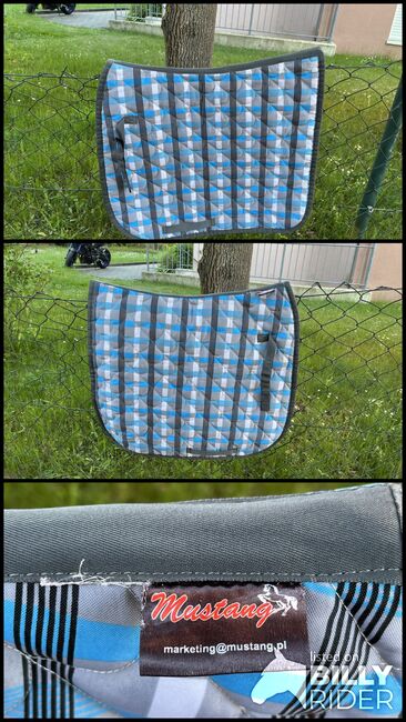 Schabracke hellblau,grau,schwarz,weiß, Mustang, Ramona, Dressage Pads, Gunzenhausen, Image 4