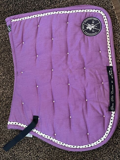 Schabracke lila, International Girls Glam Polo Gear , Lilly Schindler , Dressage Pads, Schwandorf 