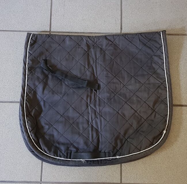 Schabracke schwarz mit silberner Kordel Pony DR, DP, Gesa, Dressage Pads, Edewecht