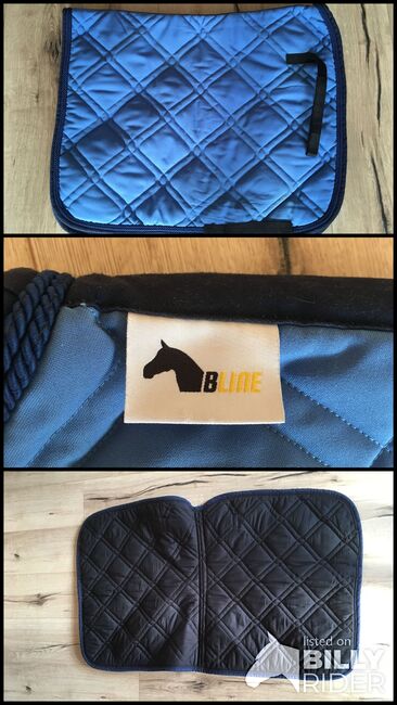 Schabracke Dressur WB neuwertig blau, BLINE, Jana, Dressage Pads, Flensburg, Image 4