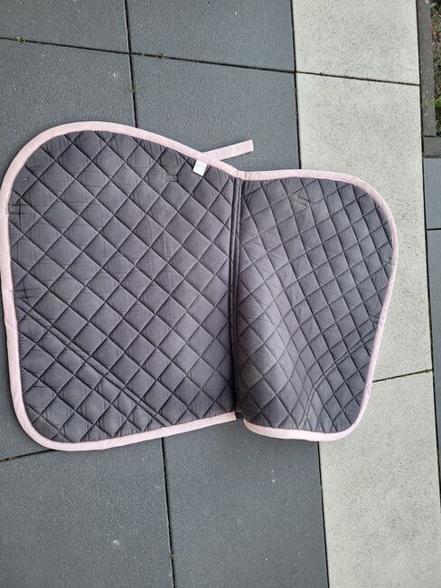 Schabracke grau rosa VSD, privat, Dressage Pads, friedrichsthal, Image 3