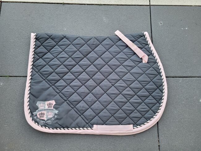 Schabracke grau rosa VSD, privat, Dressage Pads, friedrichsthal