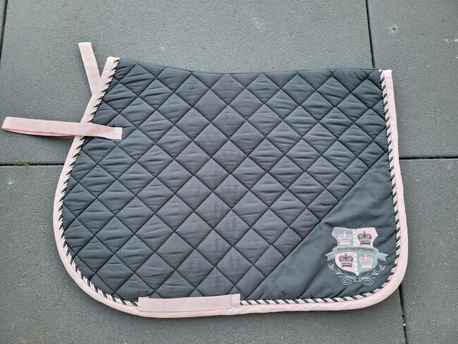 Schabracke grau rosa VSD, privat, Dressage Pads, friedrichsthal, Image 2