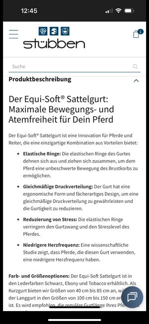 Sattelgurt Stübben Equi-Soft 45 cm, Stübben Equi-Soft, Melissa Quack, Girths & Cinches, Wesel, Image 10