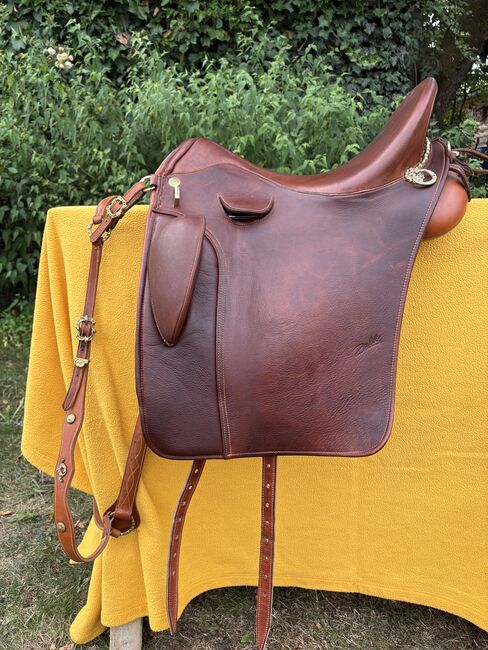 Zaldi Luso Deluxe portugiesischer Dressursattel für Working Equitation, Zaldi Luso Deluxe, Johanna Hochreiter, Dressage Saddle, Bad Leonfelden
