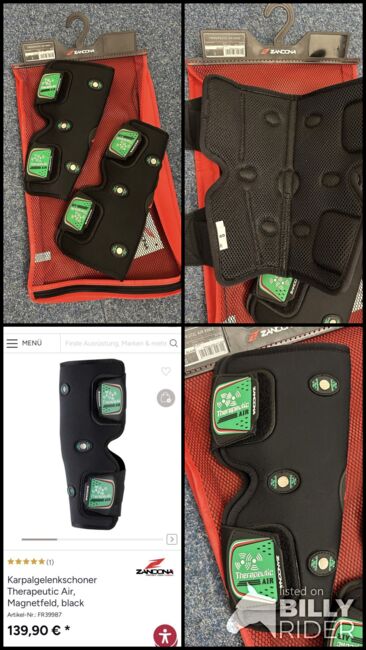 Zandona Therapeutic Air Magnetfeld Gamaschen Karpalgelenk Schoner neu Gr.S, Zandona  Therapeutic Air Knee Magnetfeld Gamaschen , Sylvie , Tendon Boots, Dinkelsbühl , Image 5