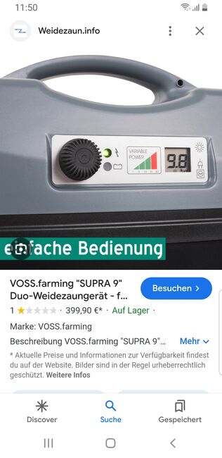 Weidezaungerät +Akku, Voss farming Novas 6, Katrin Schwarz , Ogrodzenia elektryczne i wyposażenie, Sonneberg, Image 8