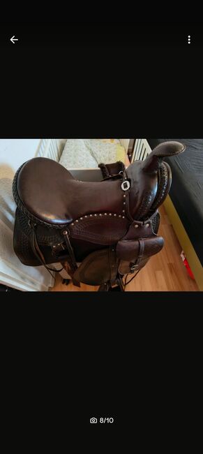 Selten! Charro-/Vaquero-Westernsattel mit spezieller Polsterung, Birgit, Western Saddle, Leipzig, Image 3