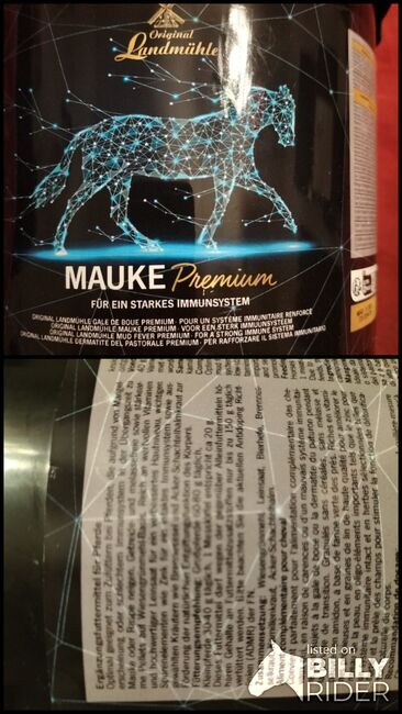 Zusatzfuttermittel Mauke Premium, Original Landmühle , Angela, Pferdefutter, Trier, Abbildung 3