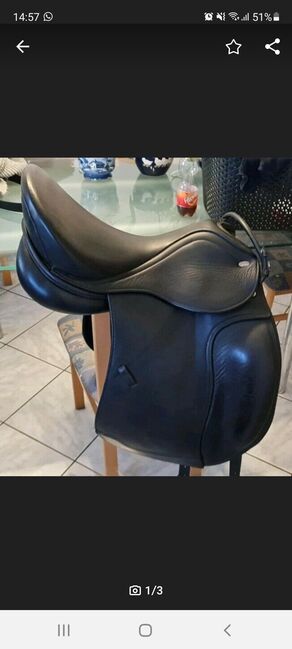 Schwarzer Dressursattel von Letek, Lisa, Dressage Saddle, Marpingen 