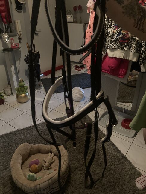 Schwarz weise Lack trense, Kai Legleitner, Bridles & Headstalls, Pirmasens