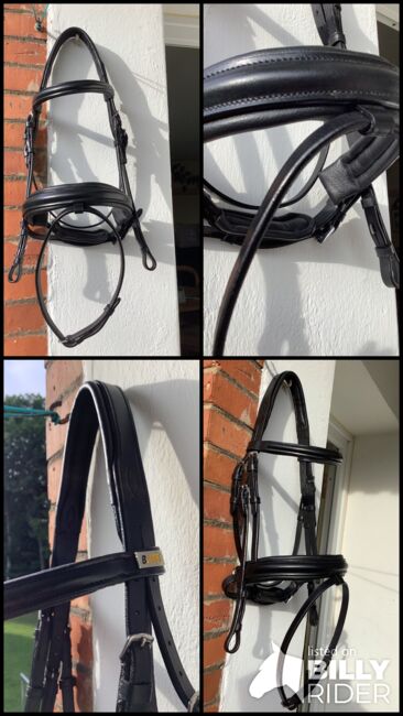 Schwarze Ledertrense NEU, B-Line, Nicole , Bridles & Headstalls, Rendsburg, Image 5