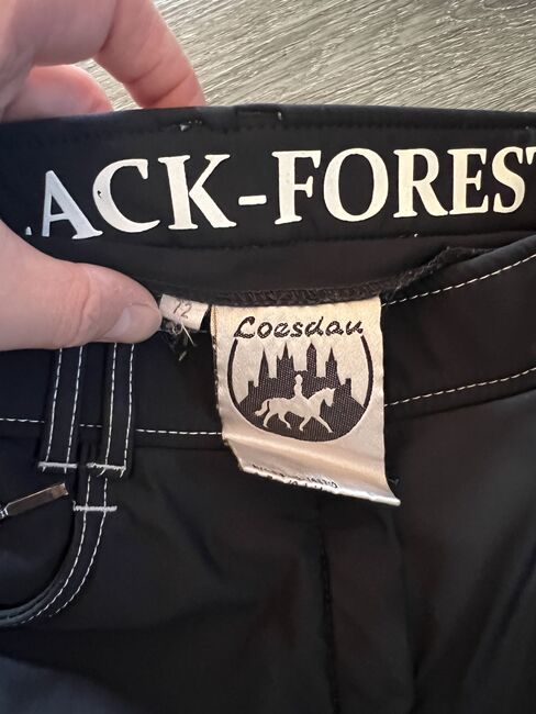 Black Forest Softshell Reithose Winter 72 36 lang schwarz grip, Black Forest  Softshell Winter Reithose , Tanja Hochhaus , Breeches & Jodhpurs, Schwarzenberg, Image 3