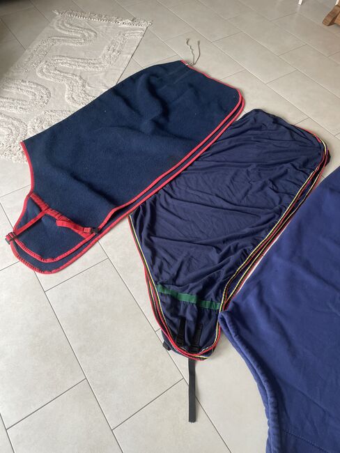 Abschwitzdecken 125/130 dunkelblau, Pony Hütchen , Horse Blankets, Sheets & Coolers, Bornheim