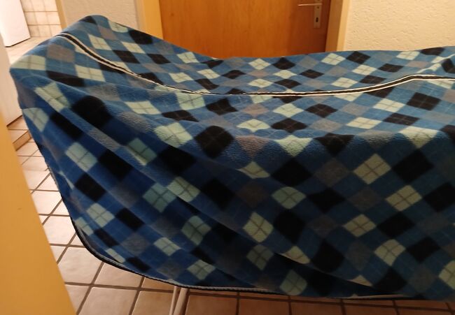 Abschwitzdecke, blau gemustert, Größe 150 cm, Thermomaster, Inge Meisslein, Horse Blankets, Sheets & Coolers, Roßtal, Image 4